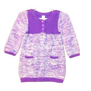 Old Navy Infant Girl’s Sweater Dress, Lavender, Pockets, Size 6-12 Months